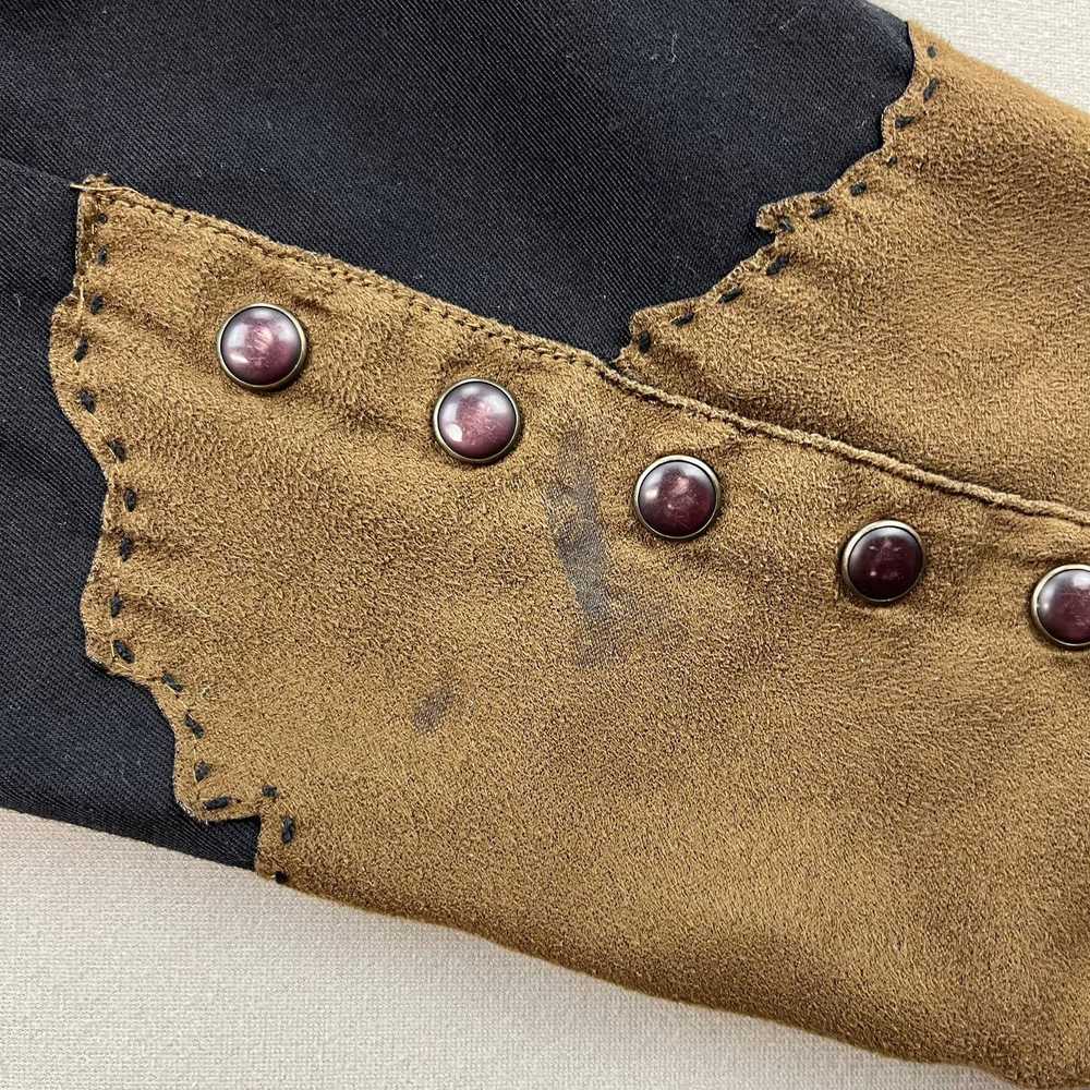 Vintage Scully Western Shirt Medium Black Brown P… - image 6