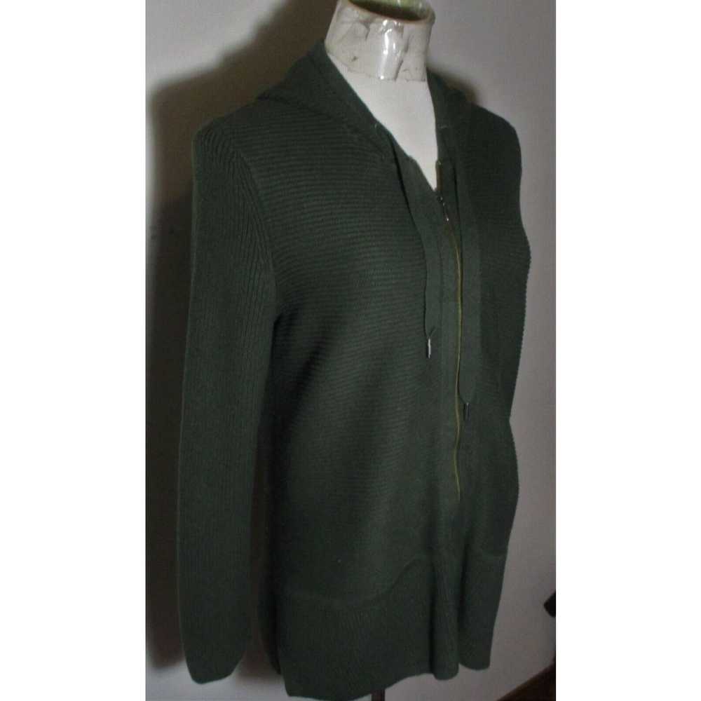 Vintage Women's J. JILL Green Full Zip Wool Silk … - image 3