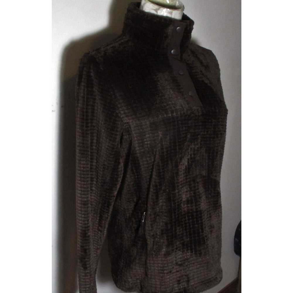 Orvis Women's ORVIS Brown Long Sleeve Fleece Jack… - image 3