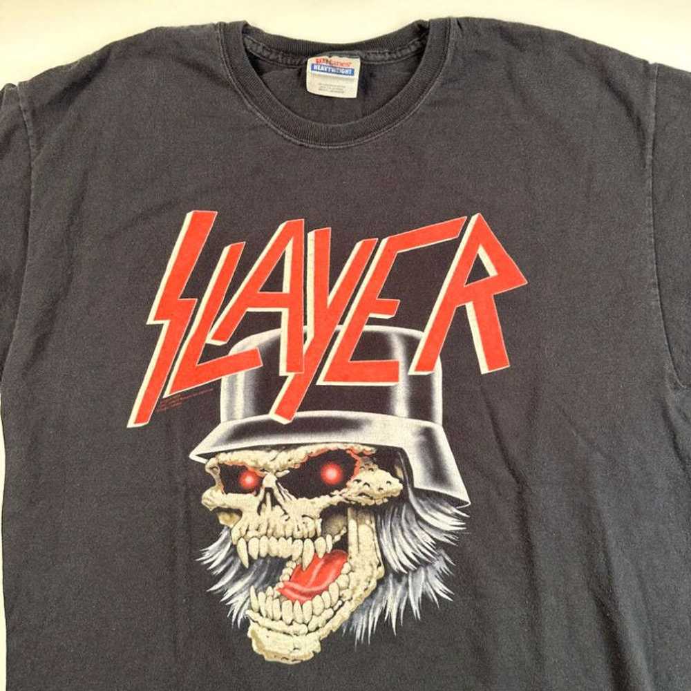 Hanes Vintage 2000s Slayer Shirt Large - image 2