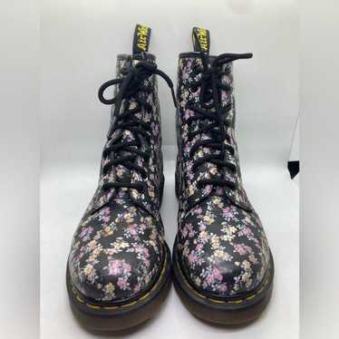 Dr. Martens Delaney Lace Up Boots, Floral Leather… - image 1