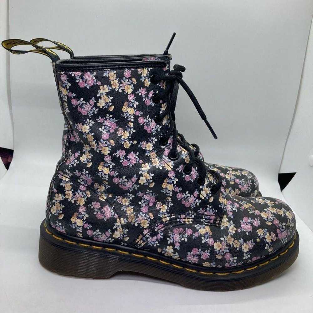 Dr. Martens Delaney Lace Up Boots, Floral Leather… - image 2