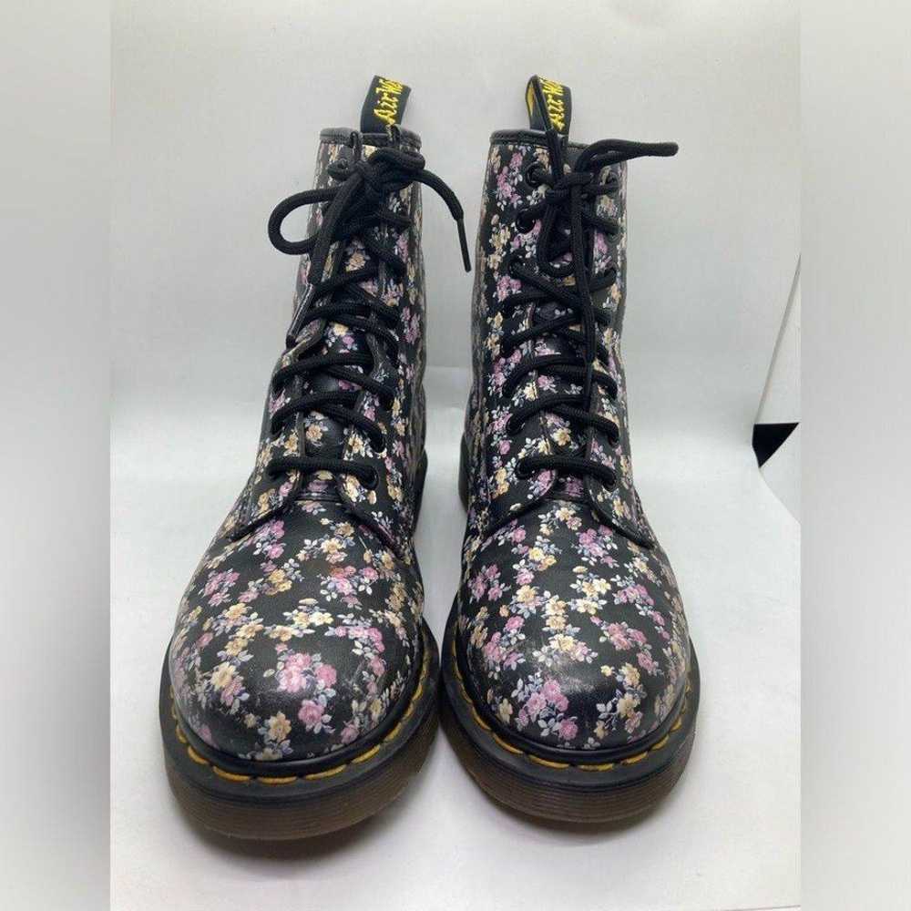 Dr. Martens Delaney Lace Up Boots, Floral Leather… - image 3