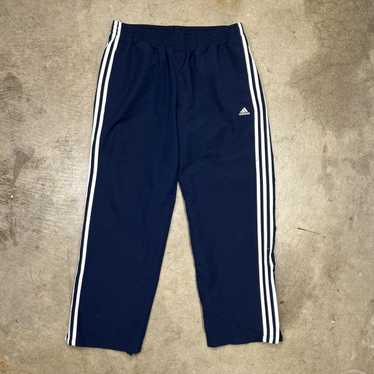 Vintage Adidas 3 Stripes Track Pants Adidas Blue Tag Men's Size XL  Drawstring