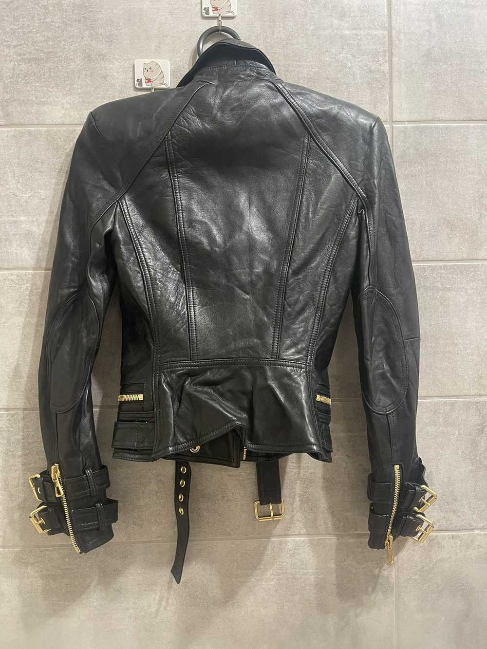Balmain X H&M × Leather Jacket × Luxury BALMAIN x… - image 3