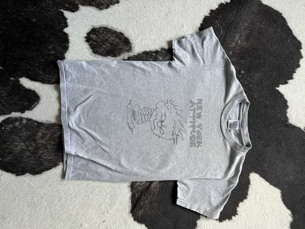 Vintage new york attitude t shirt • heather grey … - image 2