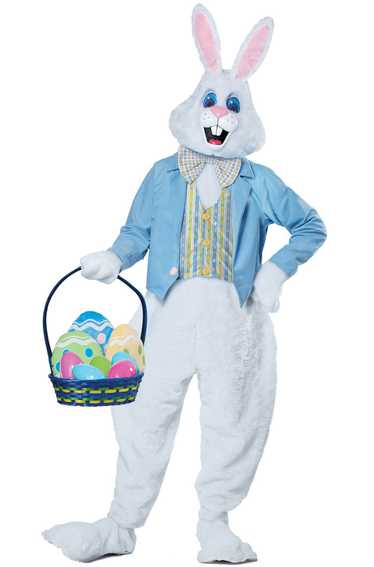 Clearance- Deluxe Easter Bunny Mascot Adult Costum
