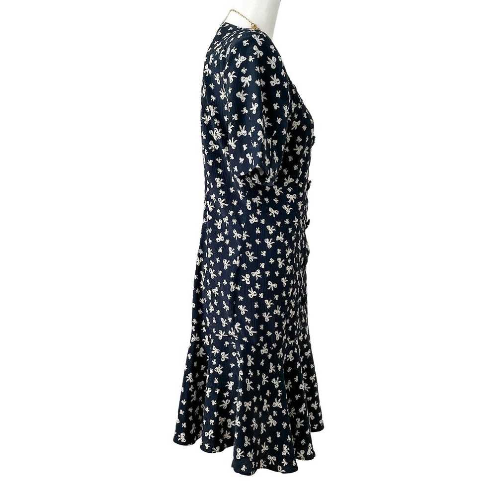 Vintage 🎀 Vintage Bow Print Drop Waist Dress MCM… - image 5