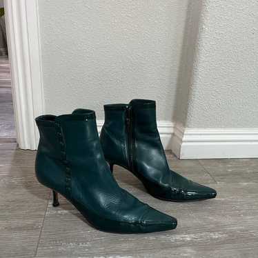 Jimmy Choo green ankle boots