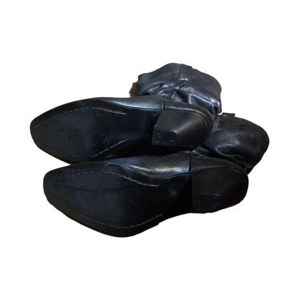 Vintage Dingo Black Leather Slouch Ankle Heeled W… - image 8
