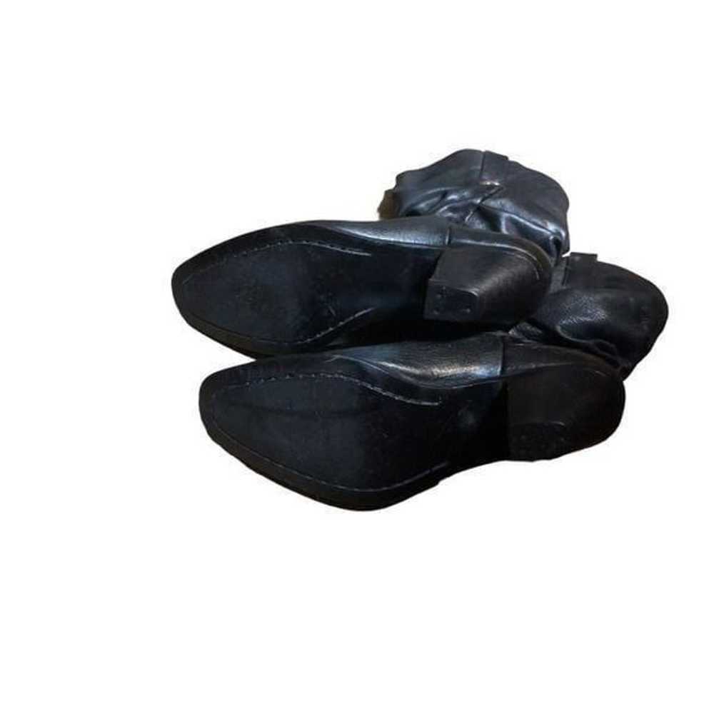 Vintage Dingo Black Leather Slouch Ankle Heeled W… - image 9