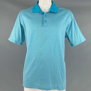 Other Blue White Squares Cotton Buttoned Polo - image 1