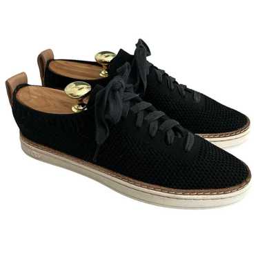 Ugg UGG Sidney Knit Black Lace-Up Casual Sneaker … - image 1