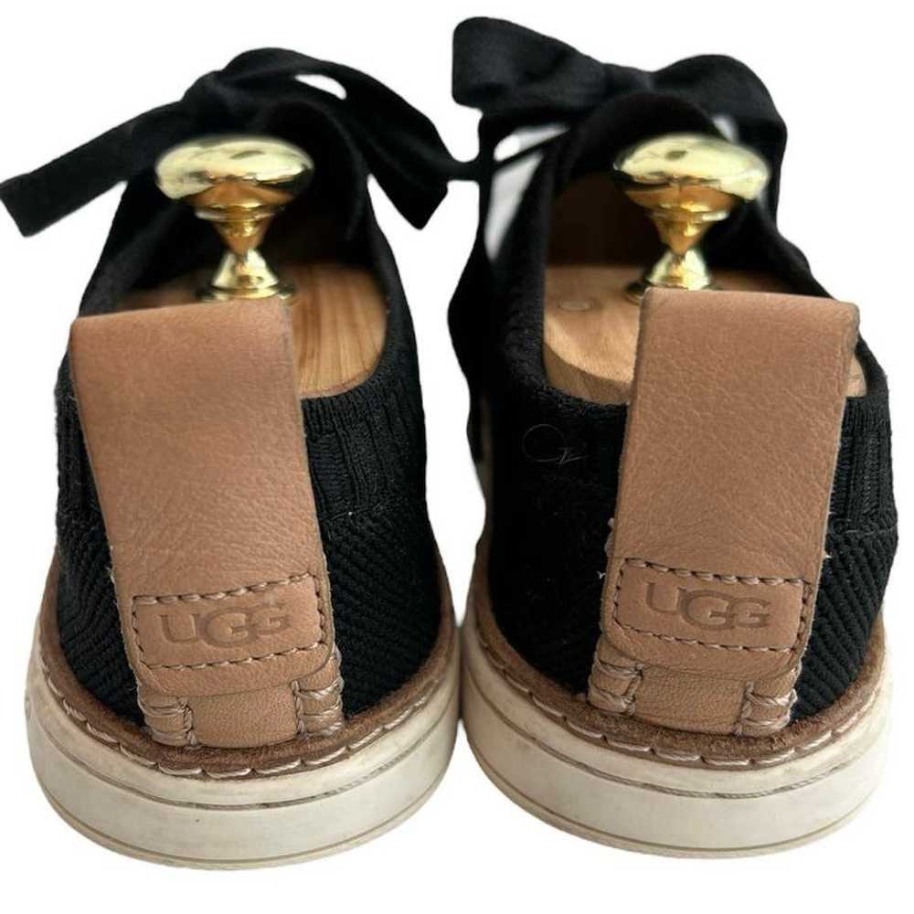 Ugg UGG Sidney Knit Black Lace-Up Casual Sneaker … - image 4