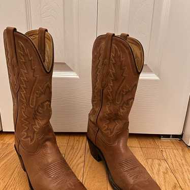 real leather cowboy boots - image 1