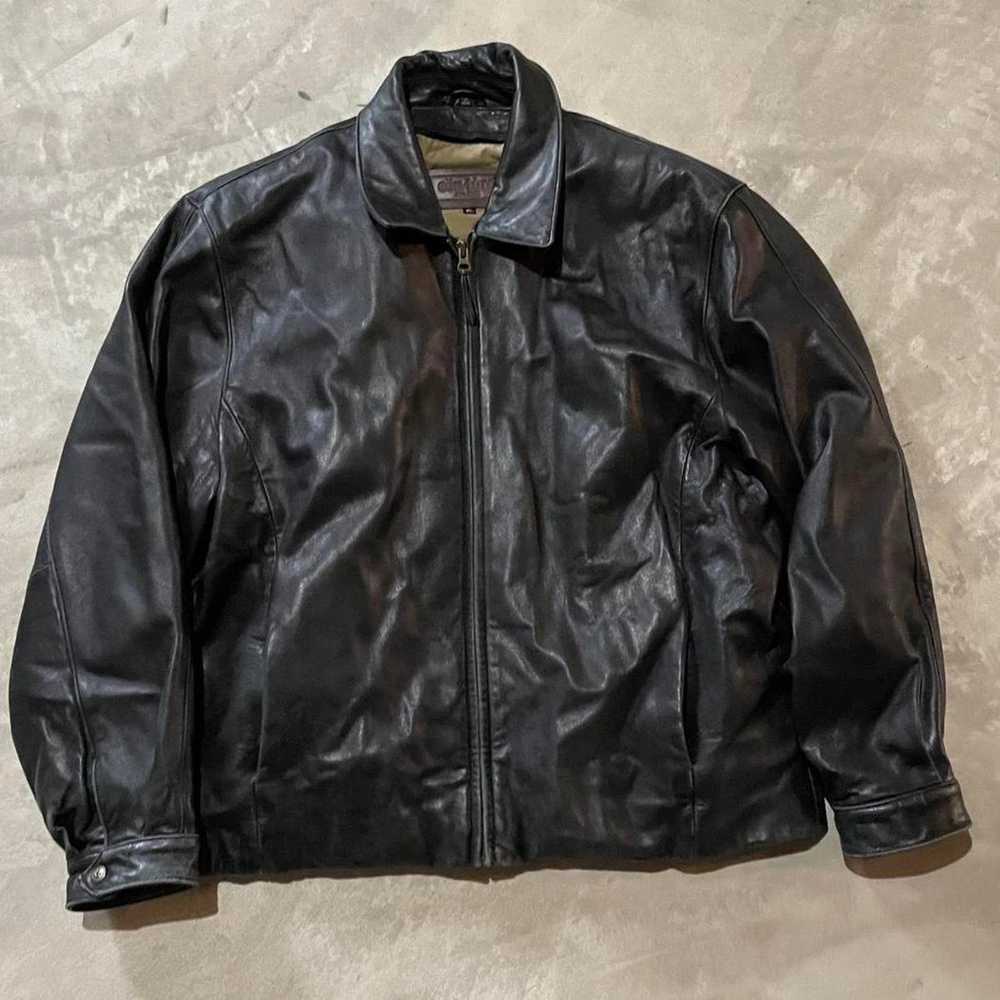 Other Black leather jacket - image 1