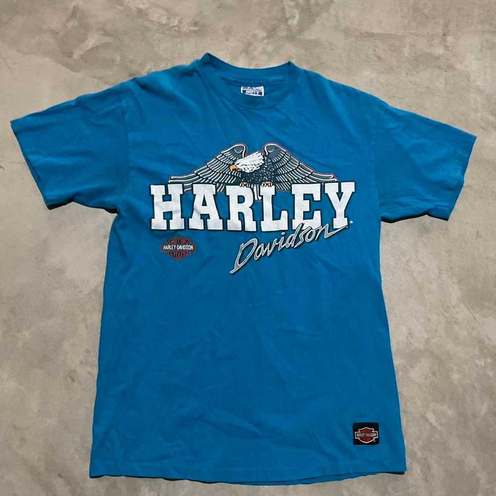 Harley Davidson Vintage single stitch harley tee - image 1