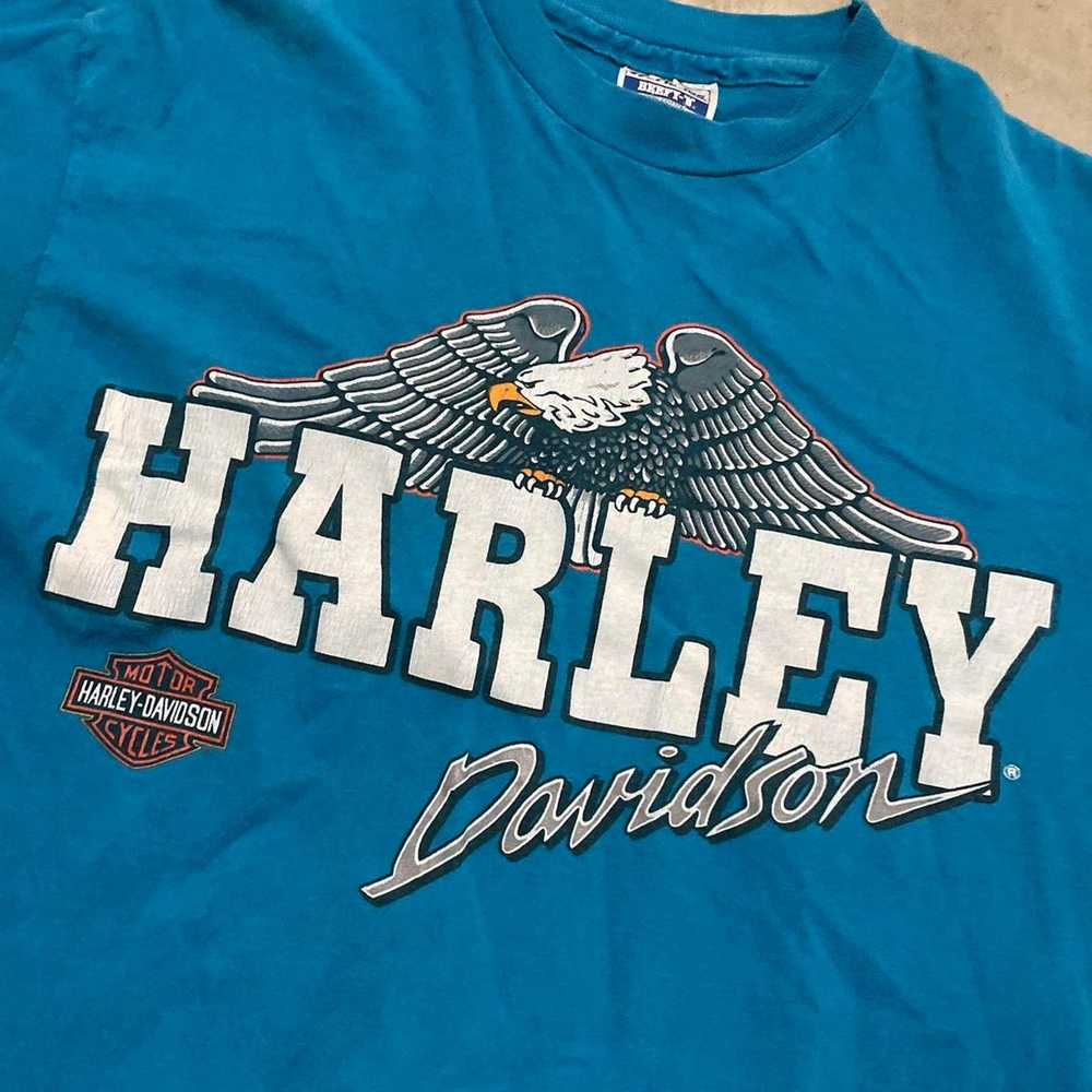 Harley Davidson Vintage single stitch harley tee - image 3