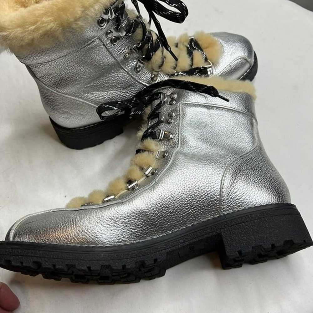 J.Crew $248 New Nordic Boots Metallic Leather and… - image 6