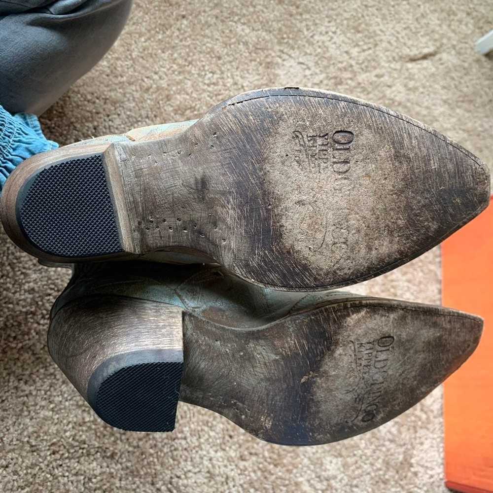 Turquoise Old Gringo Yippee Ki Yay Ankle Boots - image 9