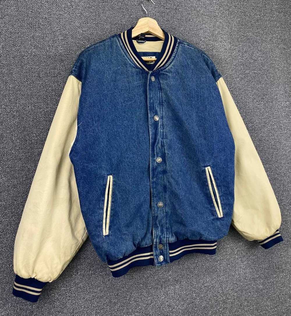 Denim Jacket × Japanese Brand × Varsity Jacket Vi… - image 2