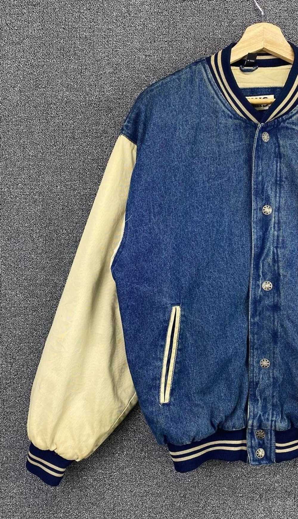 Denim Jacket × Japanese Brand × Varsity Jacket Vi… - image 3