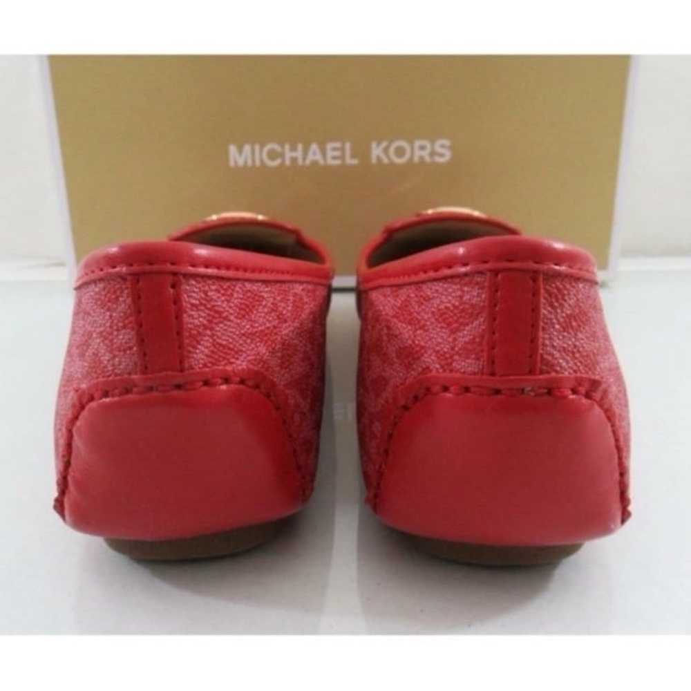 Michael Kors Moccasin Flat Sandals In Crimson Red - image 6