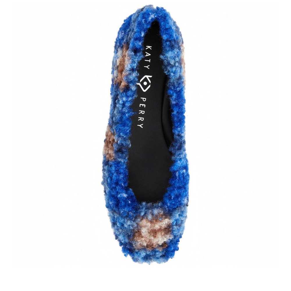 KATY PERRY COLLECTIONS “ Evie” Blue Fuzzy Flats-7… - image 1