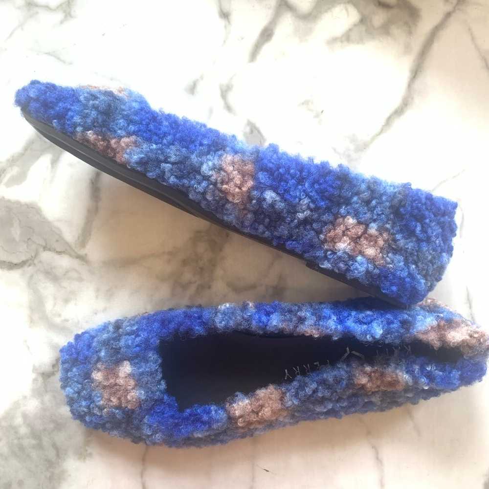 KATY PERRY COLLECTIONS “ Evie” Blue Fuzzy Flats-7… - image 2