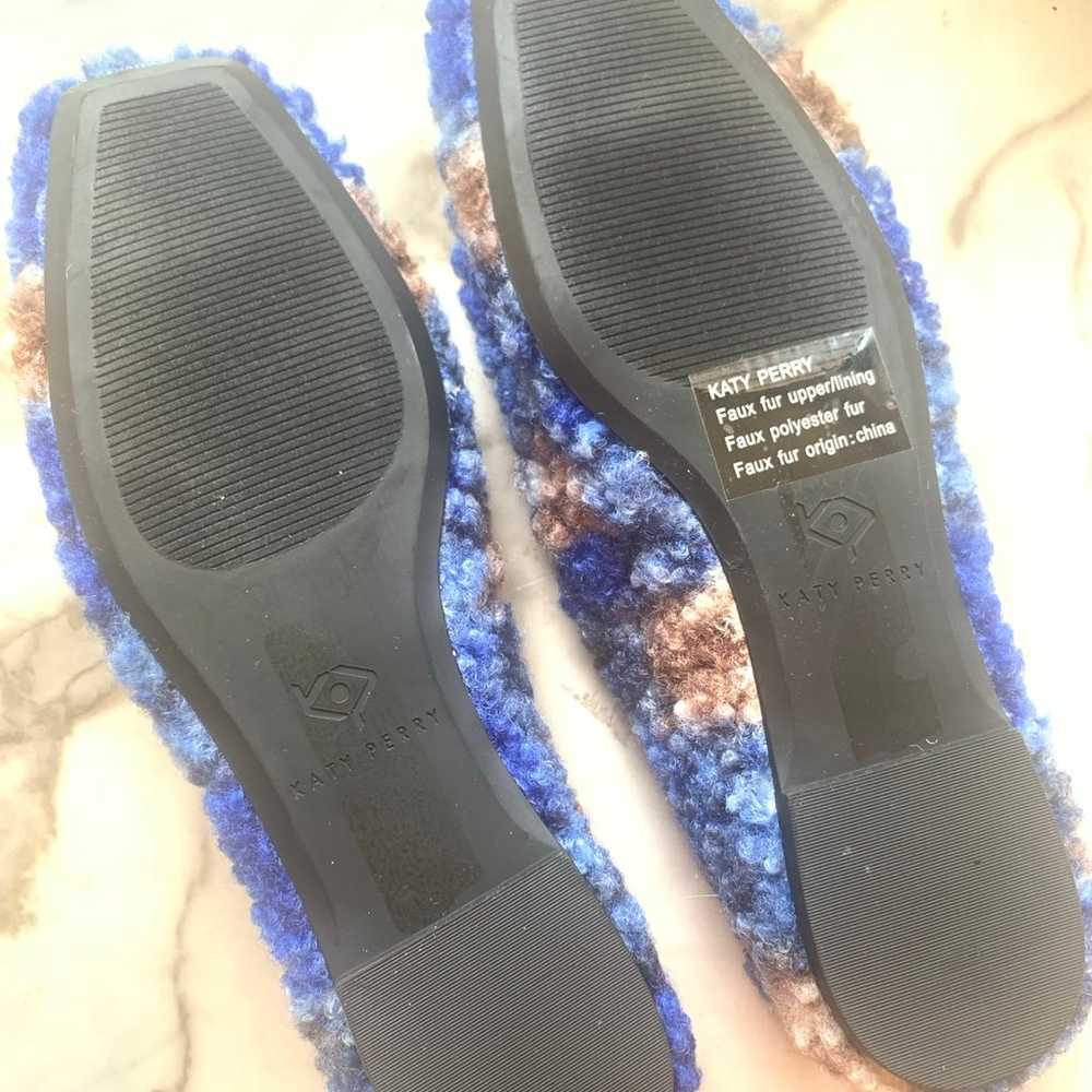 KATY PERRY COLLECTIONS “ Evie” Blue Fuzzy Flats-7… - image 4
