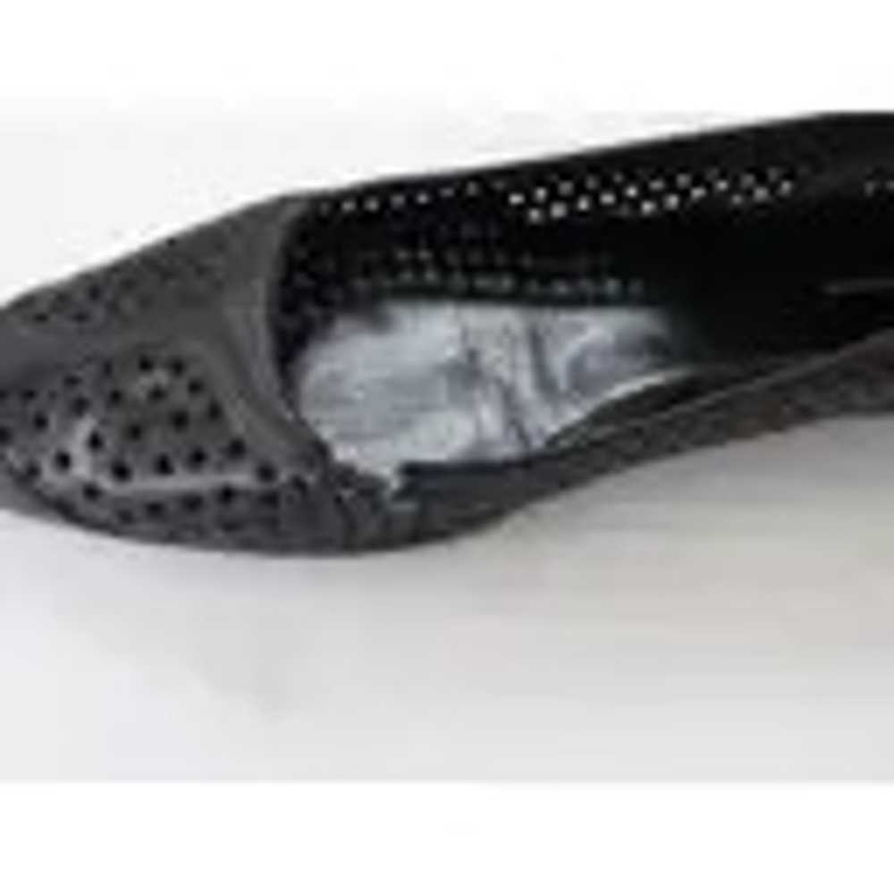 Black Prada pointed-toe flats with cutout detail - image 4