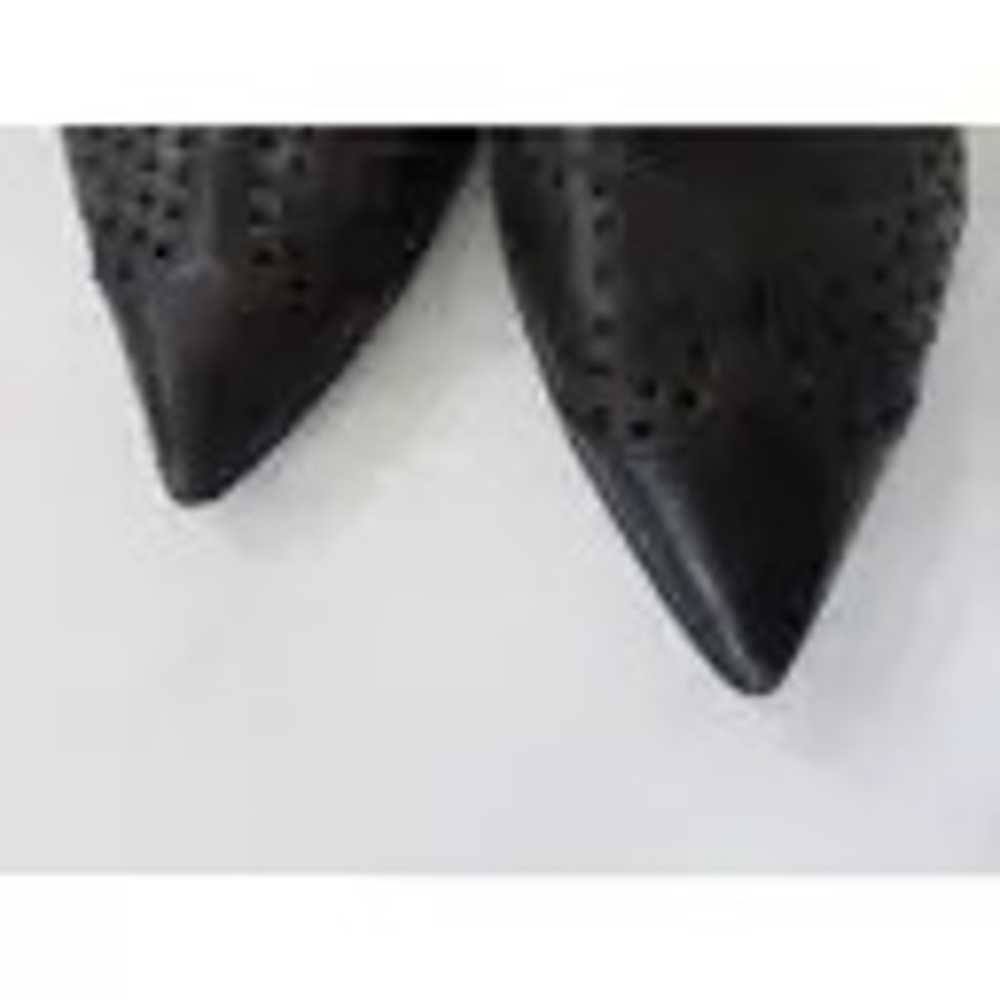 Black Prada pointed-toe flats with cutout detail - image 7