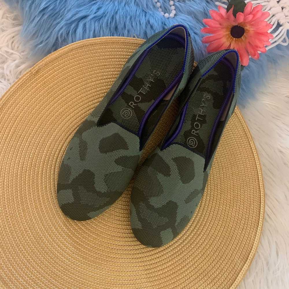 Rothy’s Camo Ballet Loafer Like New 10 - image 2