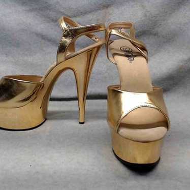 Pleaser Delight-609 Platform Sandals.  6 inch hee… - image 1