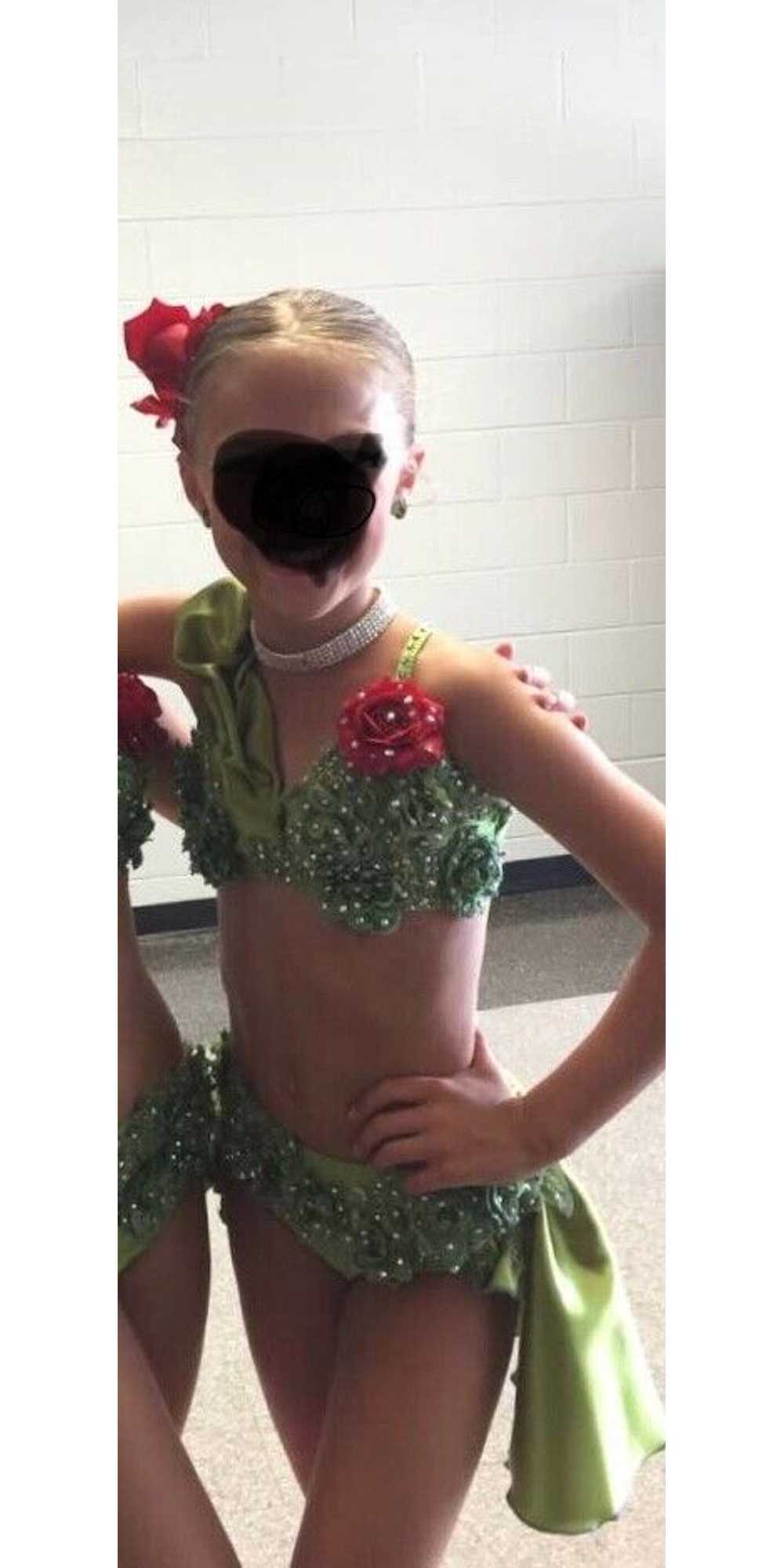 Dance Costume - Child's Medium - Used - green and… - image 2