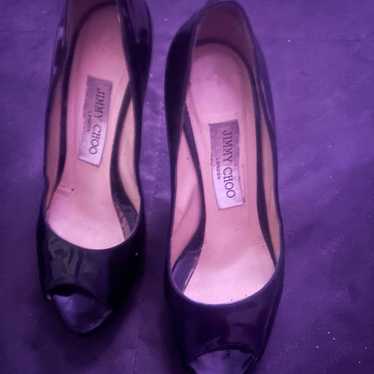 Jimmy Choo platform heels peep toe dress shoe san… - image 1