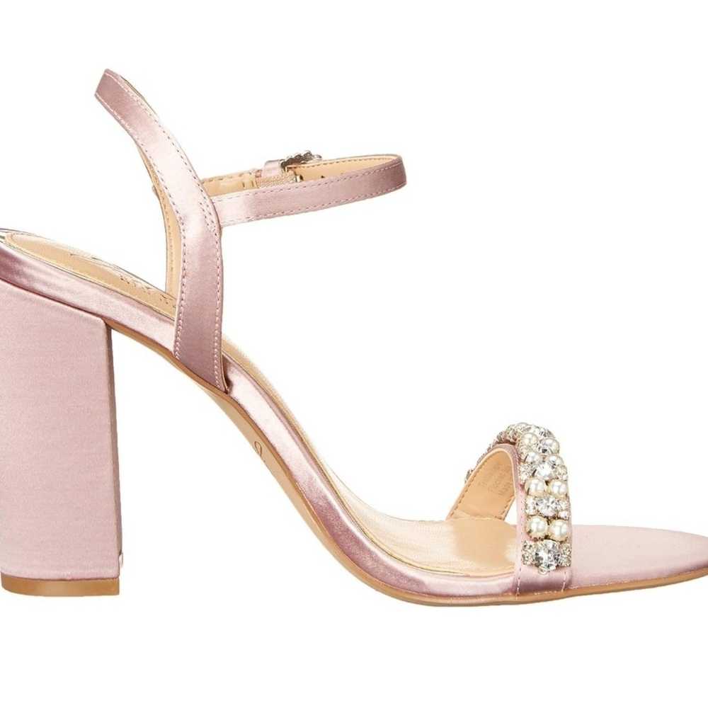 Jewel Badgley Mischka women's sandals pink evenin… - image 10