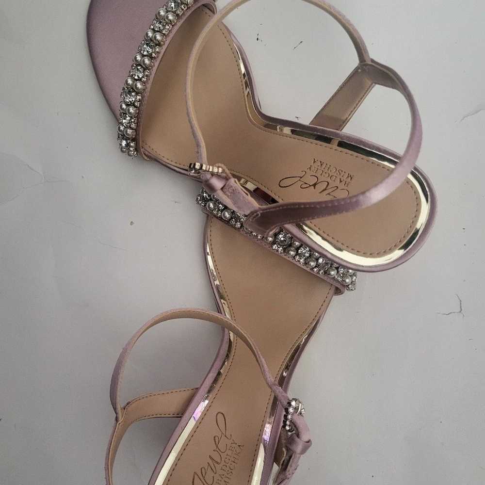 Jewel Badgley Mischka women's sandals pink evenin… - image 11