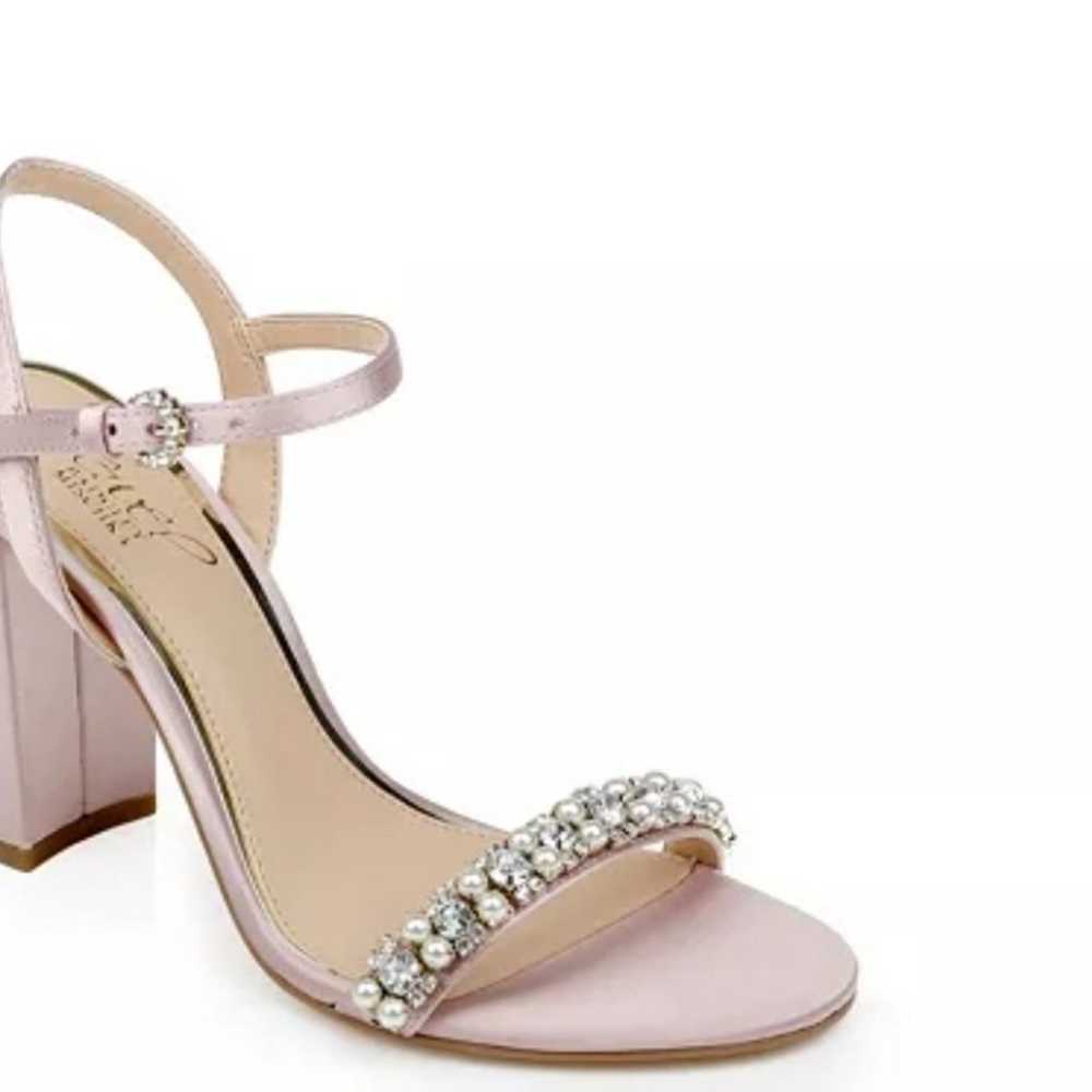 Jewel Badgley Mischka women's sandals pink evenin… - image 2