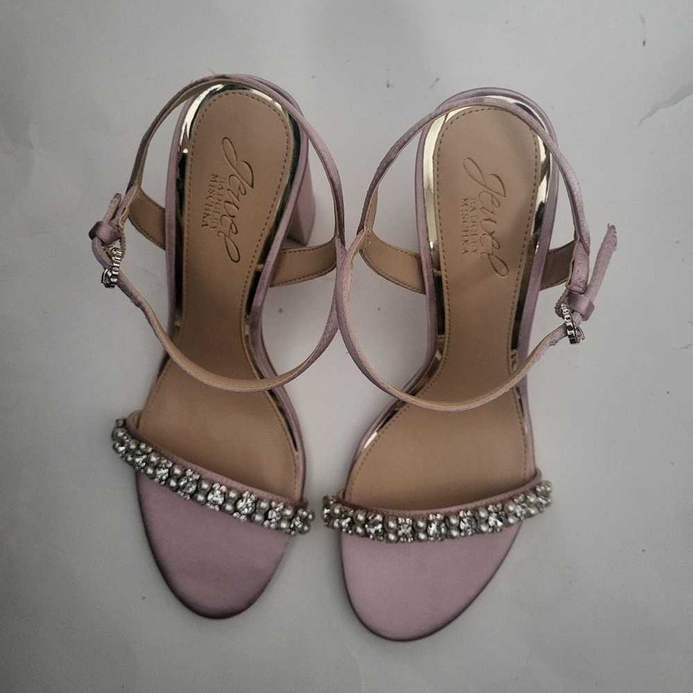 Jewel Badgley Mischka women's sandals pink evenin… - image 4