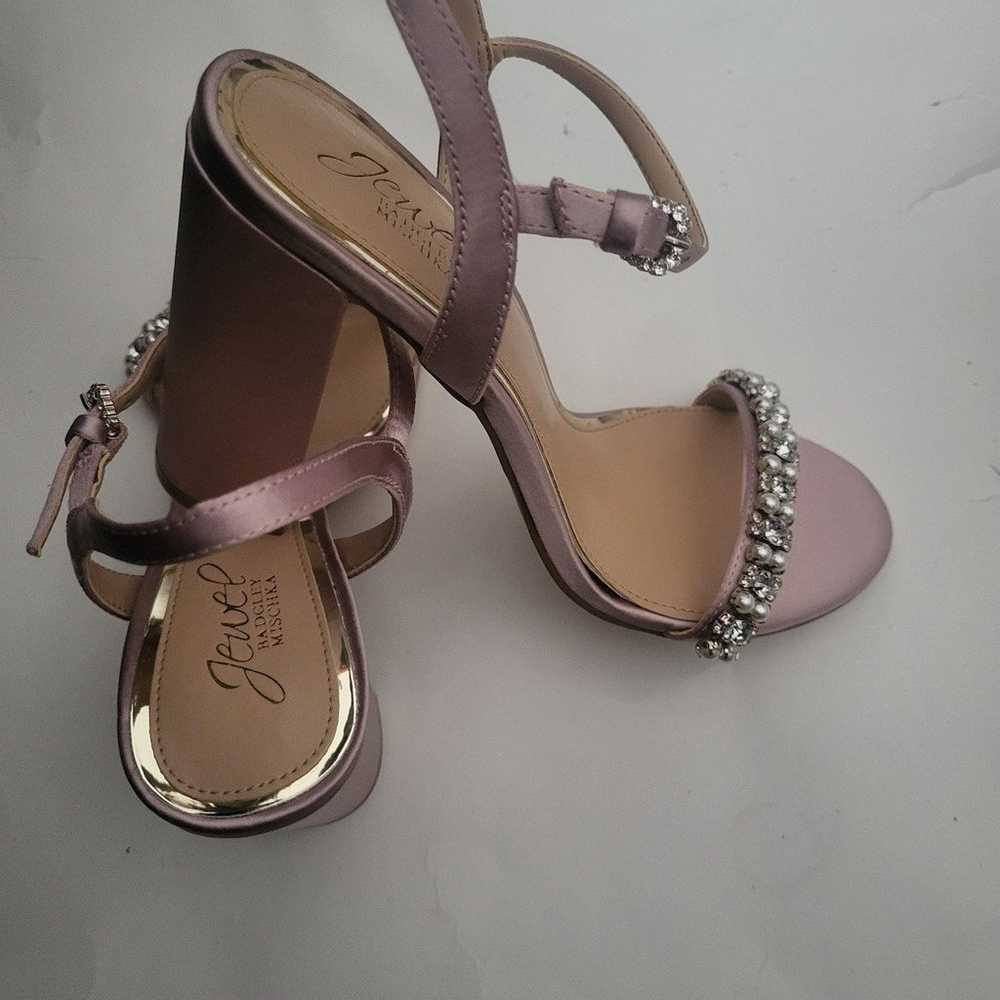 Jewel Badgley Mischka women's sandals pink evenin… - image 5