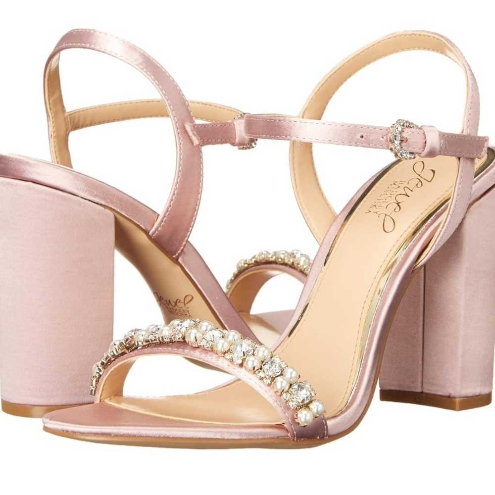 Jewel Badgley Mischka women's sandals pink evenin… - image 8