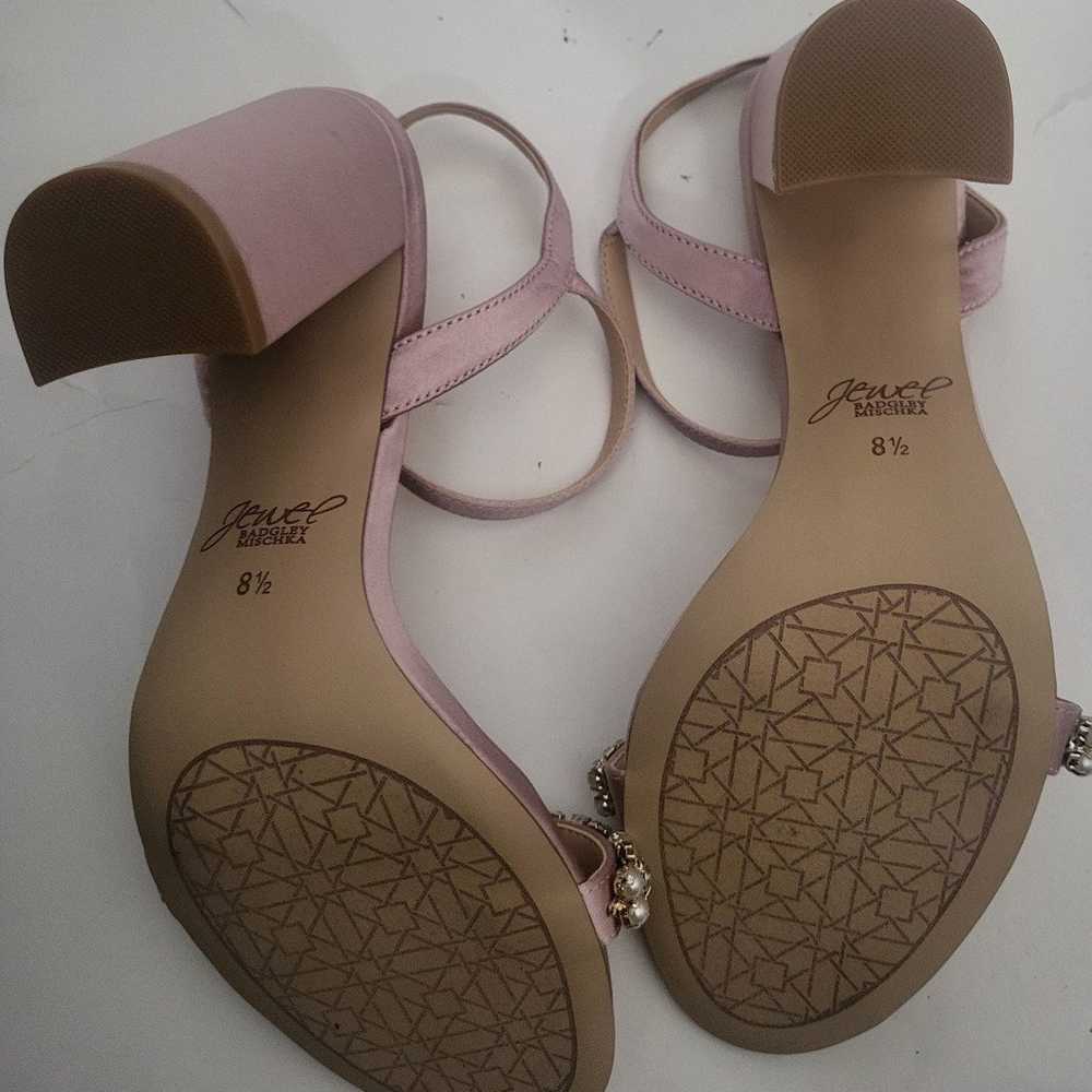 Jewel Badgley Mischka women's sandals pink evenin… - image 9