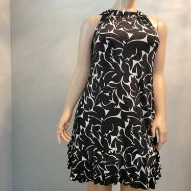 MSK Sleeveless Black & White Sequin Party Dress - image 1