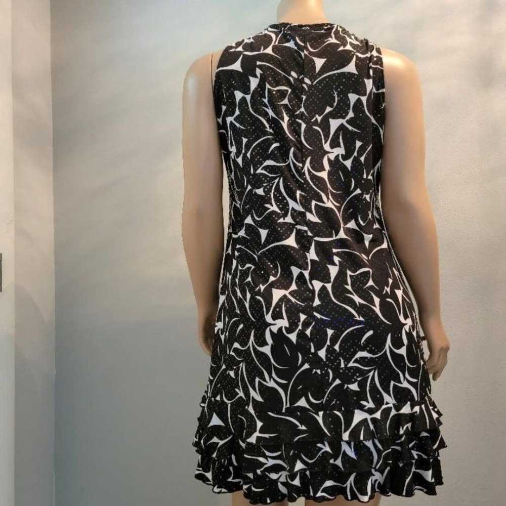 MSK Sleeveless Black & White Sequin Party Dress - image 2