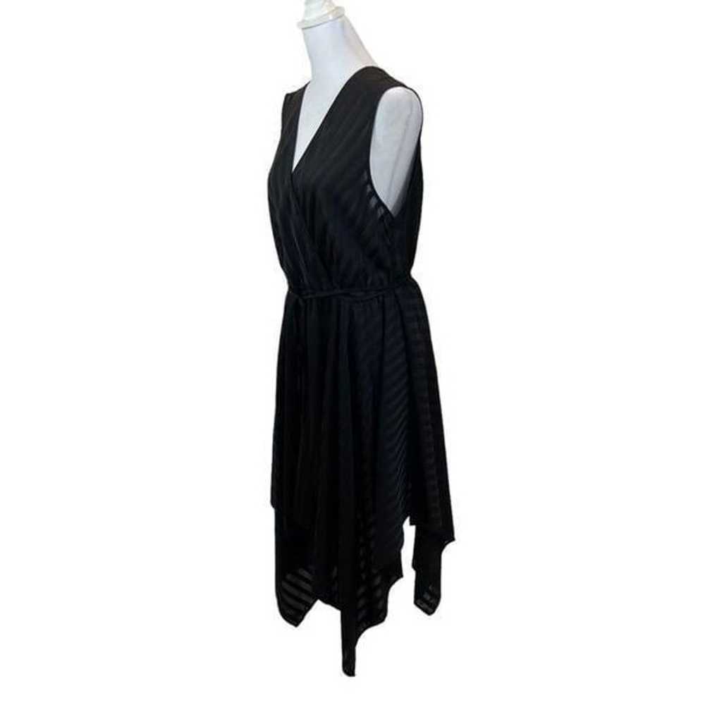 Mittoshop Black Handkerchief Hem Sleeveless Dress… - image 1