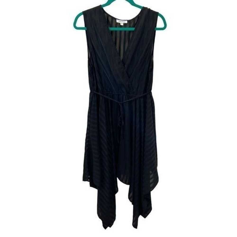 Mittoshop Black Handkerchief Hem Sleeveless Dress… - image 2
