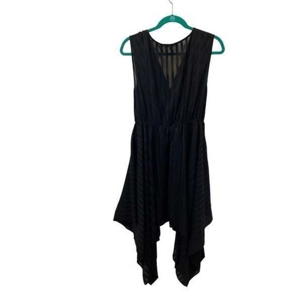 Mittoshop Black Handkerchief Hem Sleeveless Dress… - image 3