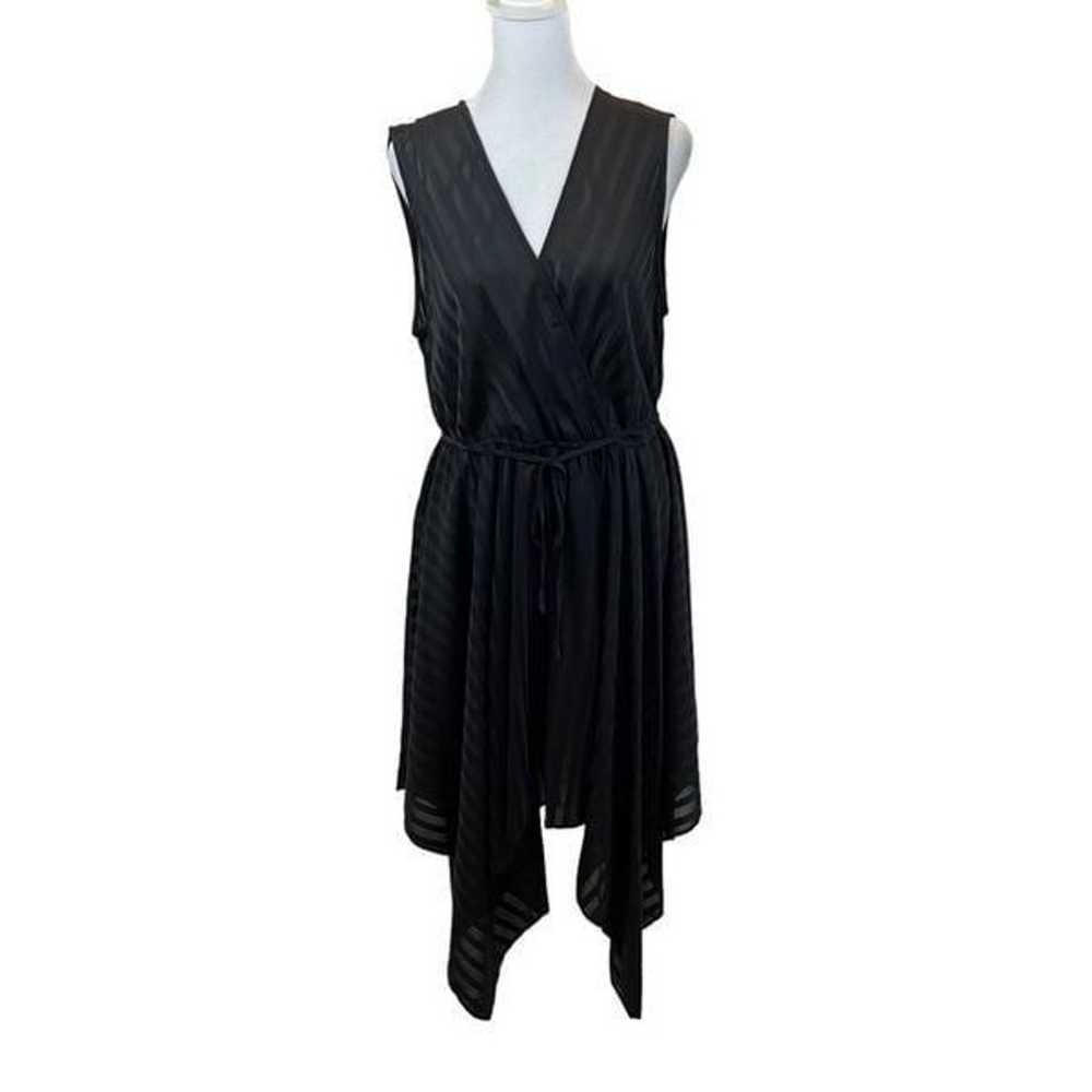 Mittoshop Black Handkerchief Hem Sleeveless Dress… - image 4