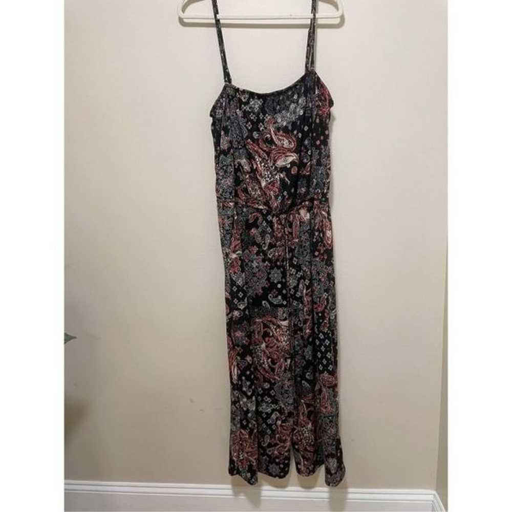 Maurices Mixed Paisley Print Cropped Jumpsuit Siz… - image 4